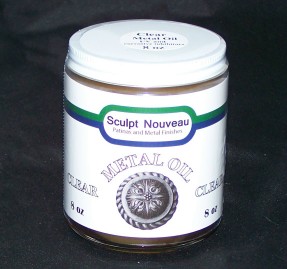 Metal Oil, 8 oz Clear